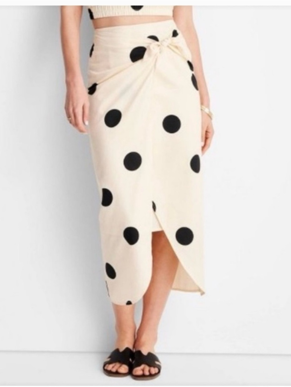 Future Collective x Jenny K. Lopez Faux Wrap
Polkadot Midi Skirt Size: 14